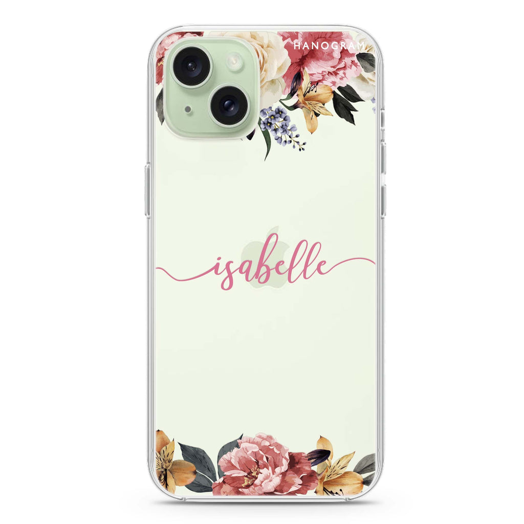 Art of Classic Floral iPhone 15 水晶透明保護殼