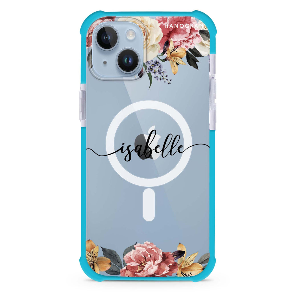 Art of Classic Floral iPhone 15 Plus Magsafe 兼容超強防摔保護殼