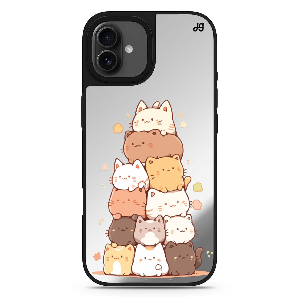 Kitty Cluster iPhone 17 貓咪鏡面手機殼 主圖設計