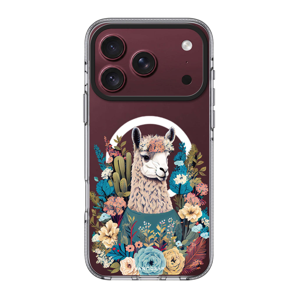 Lama in the garden 水晶透明保護殼
