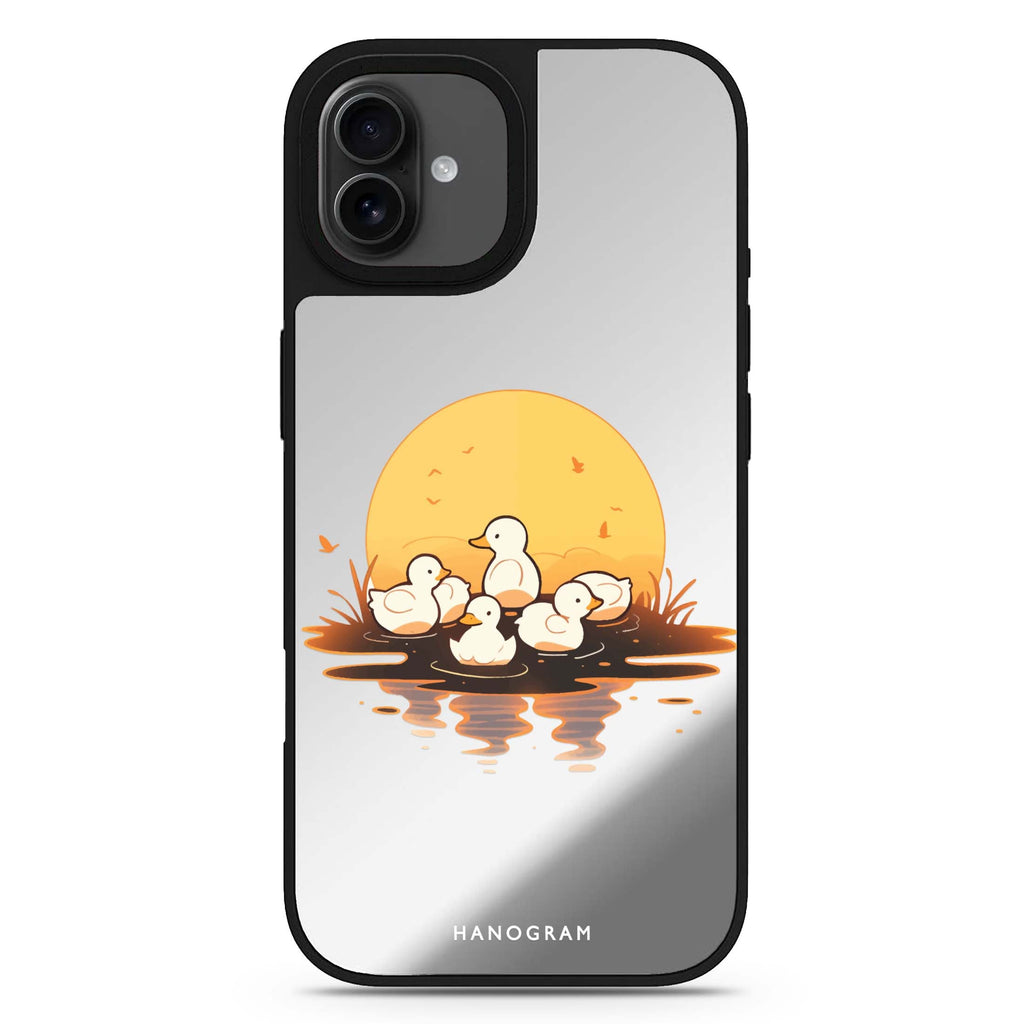 Dawn Duck Drift iPhone 17 鏡面手機殼 主圖設計