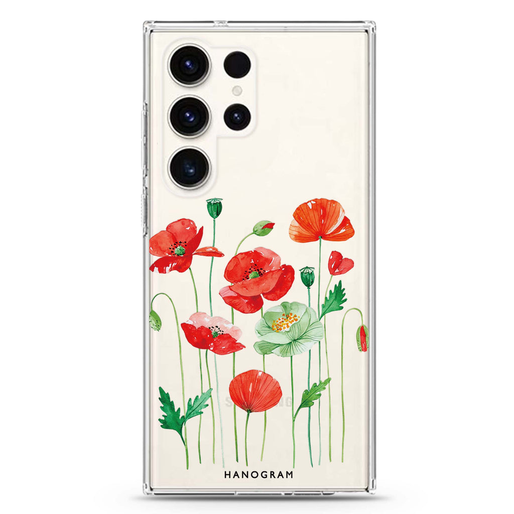 Poppy Stem Ballet Samsung Galaxy 水晶透明保護殼