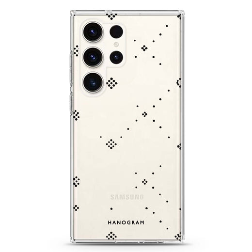 Midnight Dots Samsung Galaxy Ultra 透明保護殼，適用 S26/S25/S24/S23 Ultra，圖1