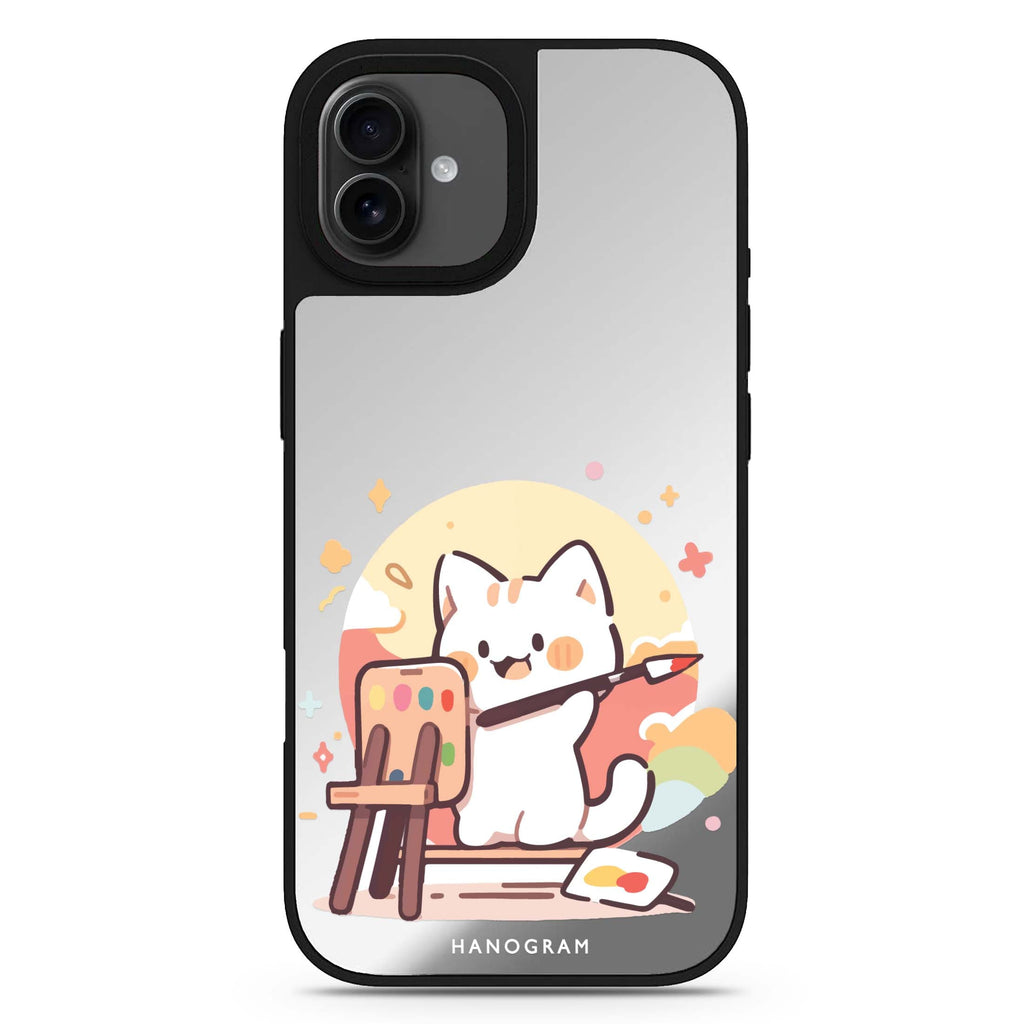 Feline Masterwork iPhone 17 貓咪鏡面手機殼 主圖設計