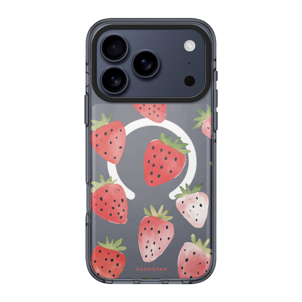 Berry Breeze iPhone 17 Pro Max MagSafe 水晶透明保護殼 水果圖案設計 圖1