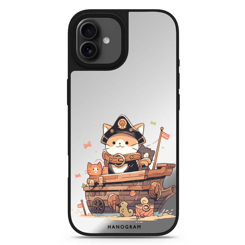 Buccaneer Kitty iPhone 17 貓咪鏡面手機殼 主圖設計