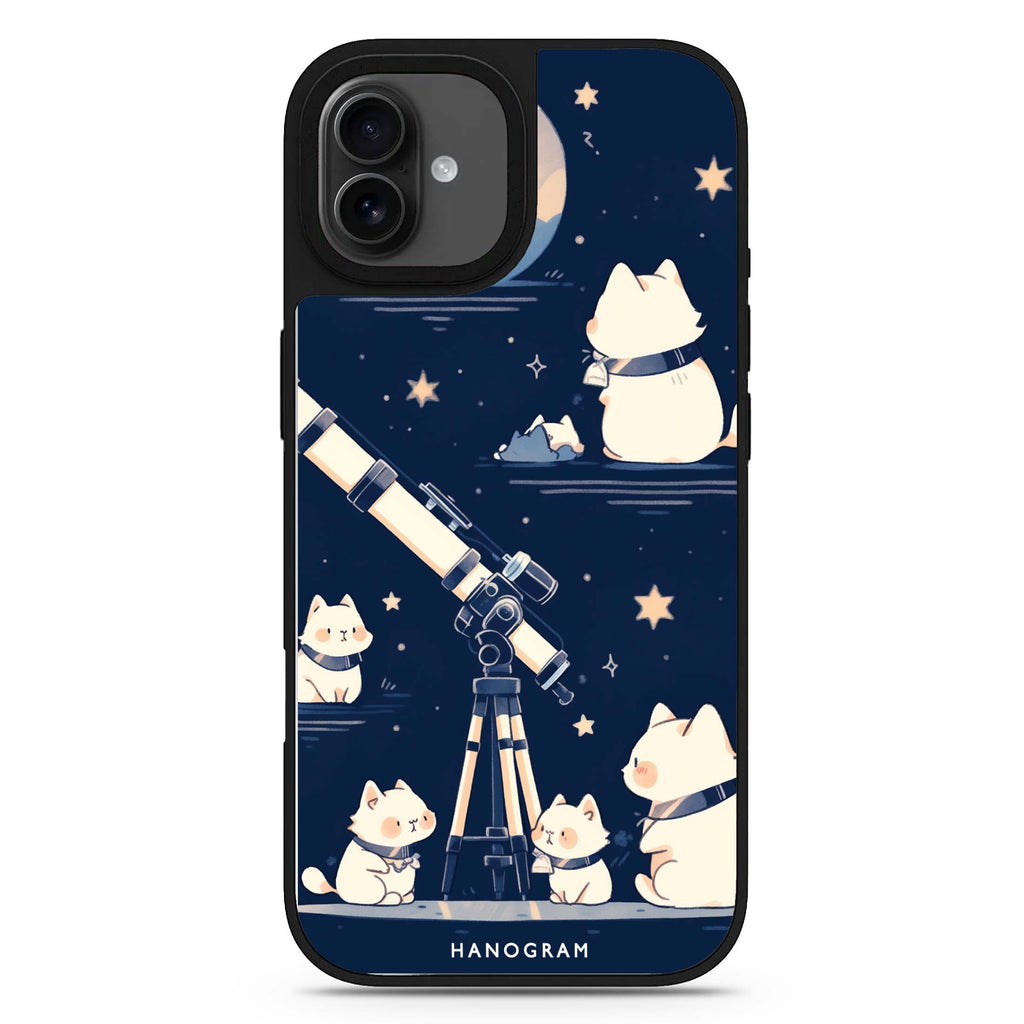 Stargazer Purr iPhone 17 星空鏡面手機殼 主圖設計