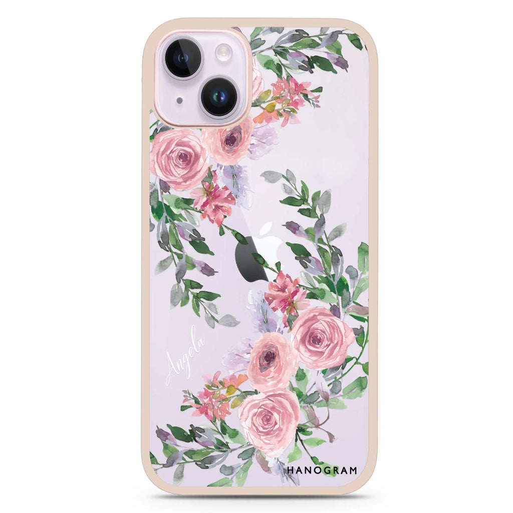 Lucy Watercolor Rose iPhone 15 Plus 防衝擊保護殼