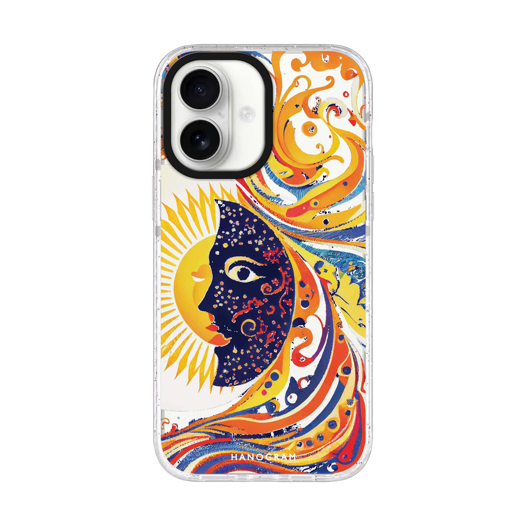 Sun & Moon iPhone 17 水晶透明保護殼正面展示