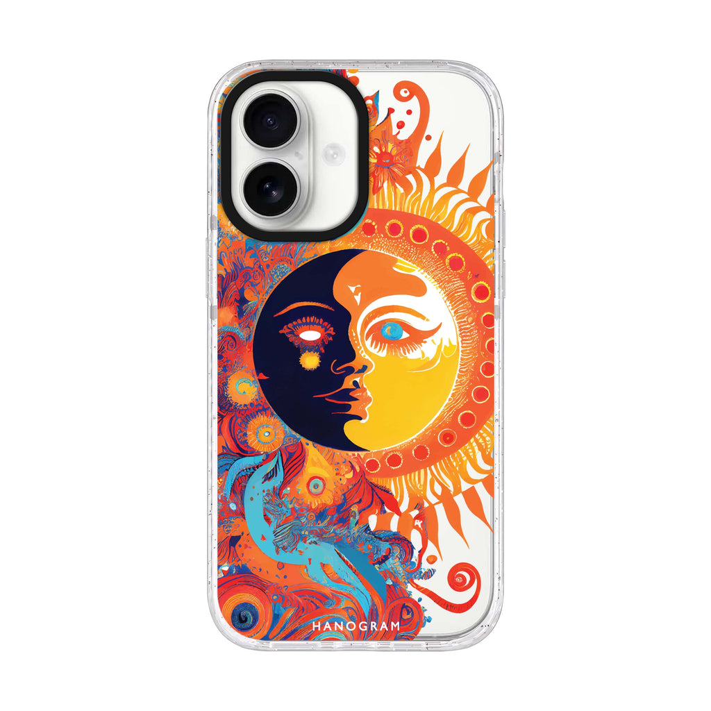 Moon & Sun iPhone 17 水晶透明保護殼正面展示