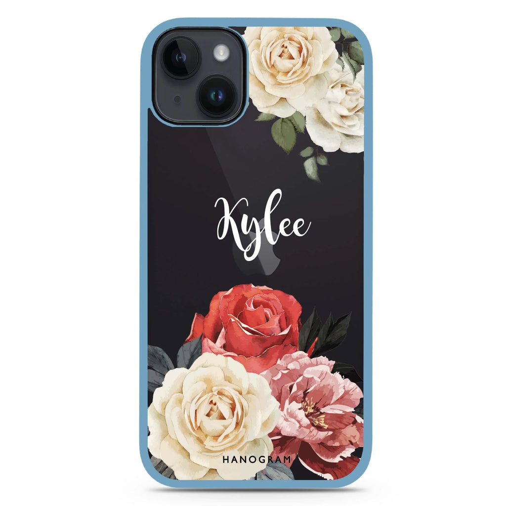 Vintage Floral iPhone 15 Plus 防衝擊保護殼
