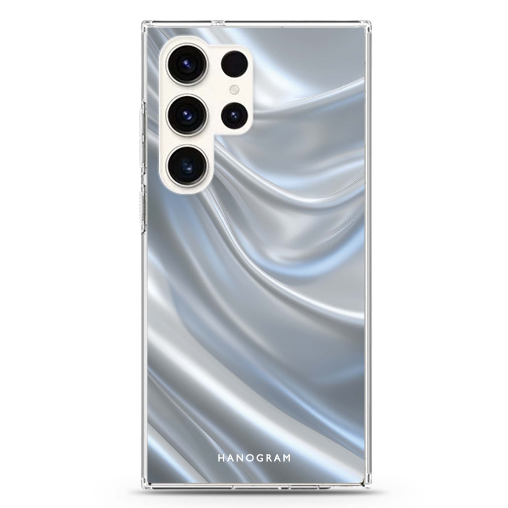 Silver Silk Samsung Galaxy Ultra 透明保護殼，適用 S26/S25/S24/S23 Ultra，圖1