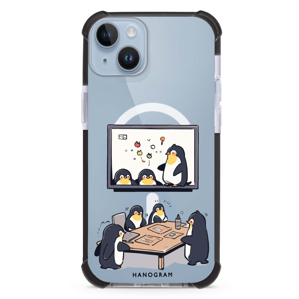 Penguin Presentation iPhone 15 Plus Magsafe 兼容超強防摔保護殼