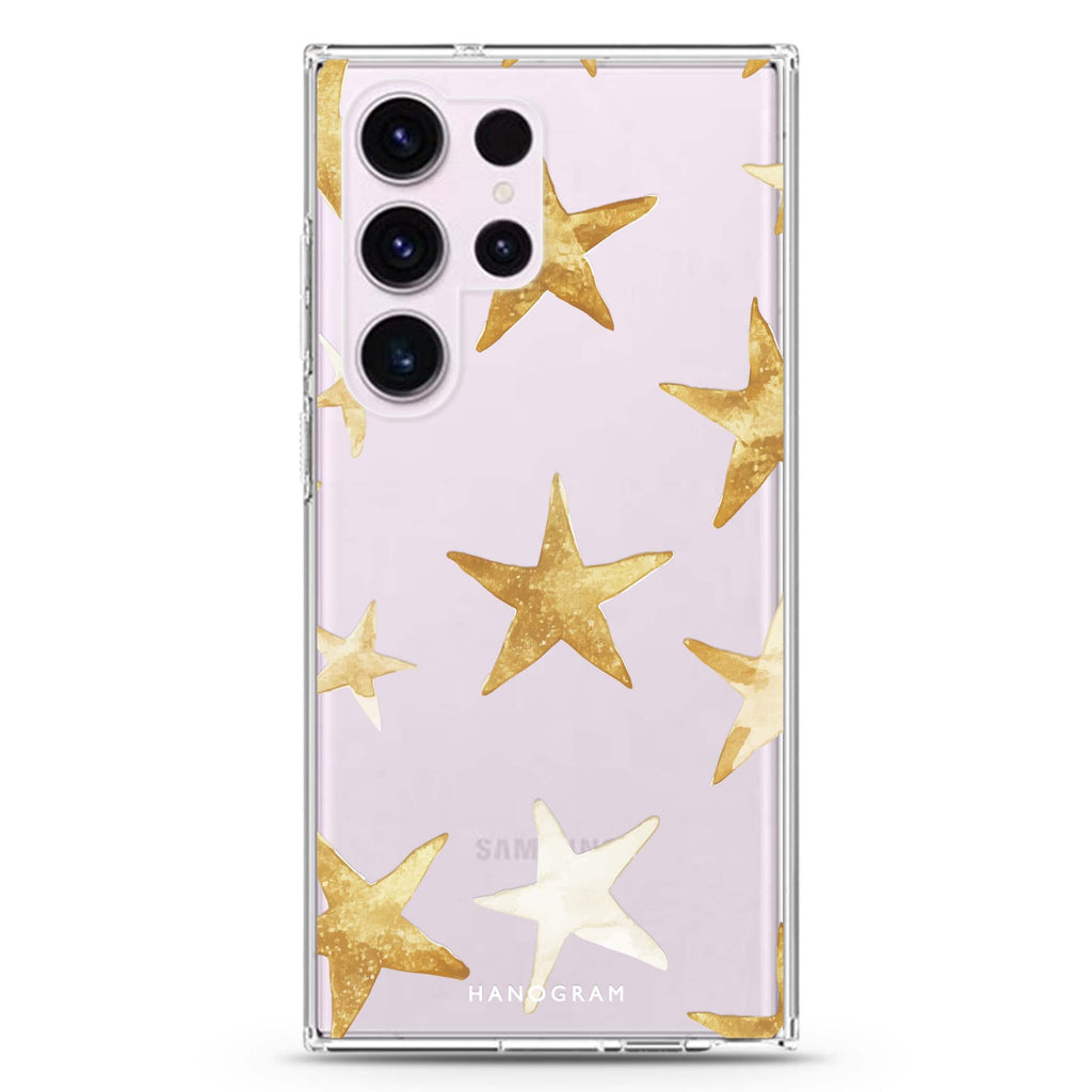 Starlit Whisper Samsung Galaxy Ultra 透明保護殼，適用 S26/S25/S24/S23 Ultra，圖1