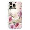 Beautiful Pretty Floral Magsafe 兼容水晶透明保護殼