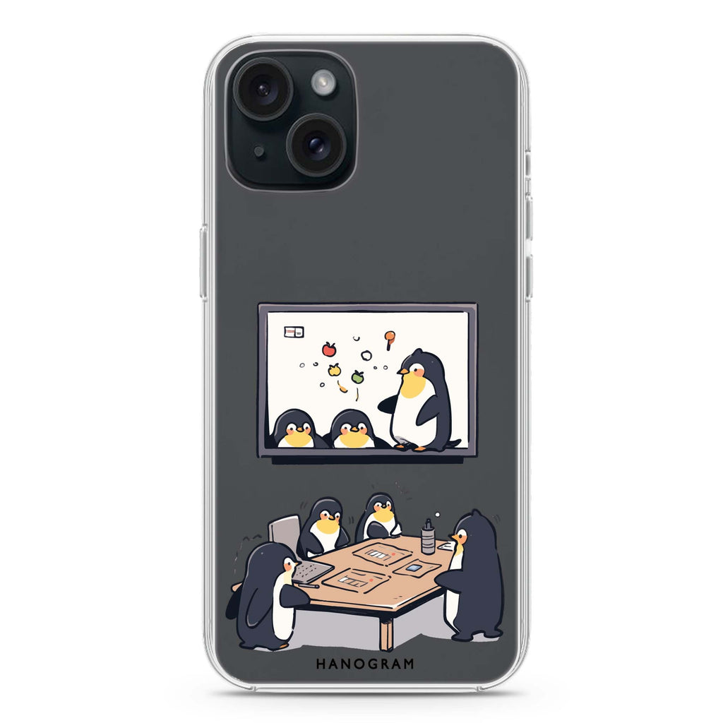 Penguin Presentation iPhone 15 Plus 水晶透明保護殼