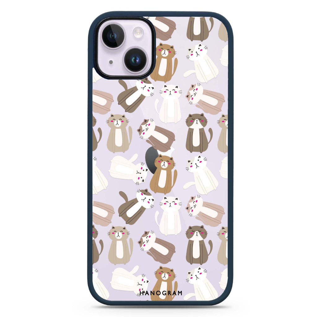 PurrPattern Perfection iPhone 15 Plus 防衝擊保護殼