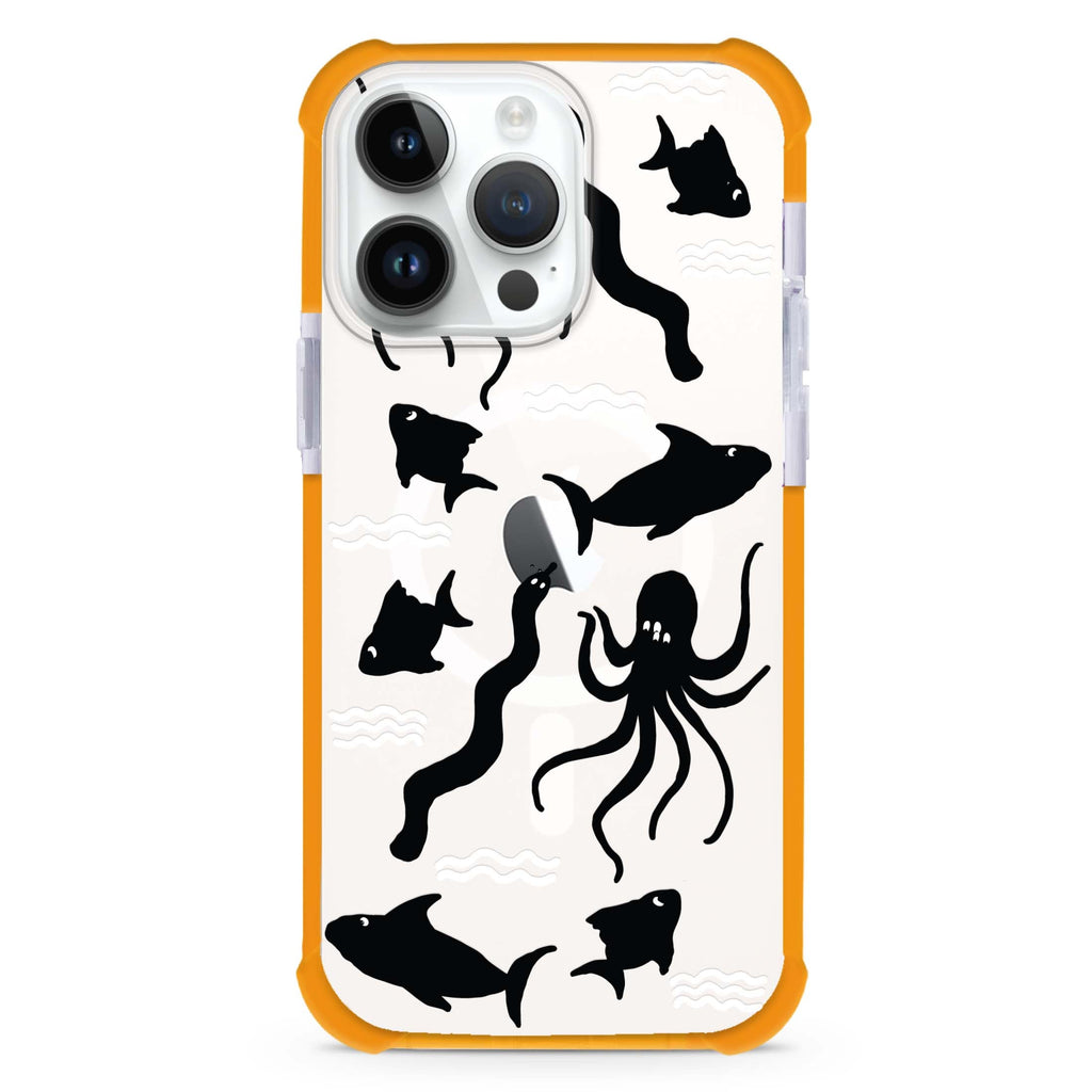 Water, Ocean and Sea Animals iPhone Magsafe 兼容超強防摔保護殼