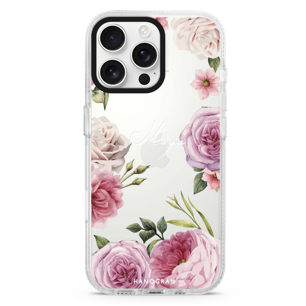 Beautiful Pretty Floral iPhone 16 Pro & 16 Pro Max Case - Personalized and Stylish Protection