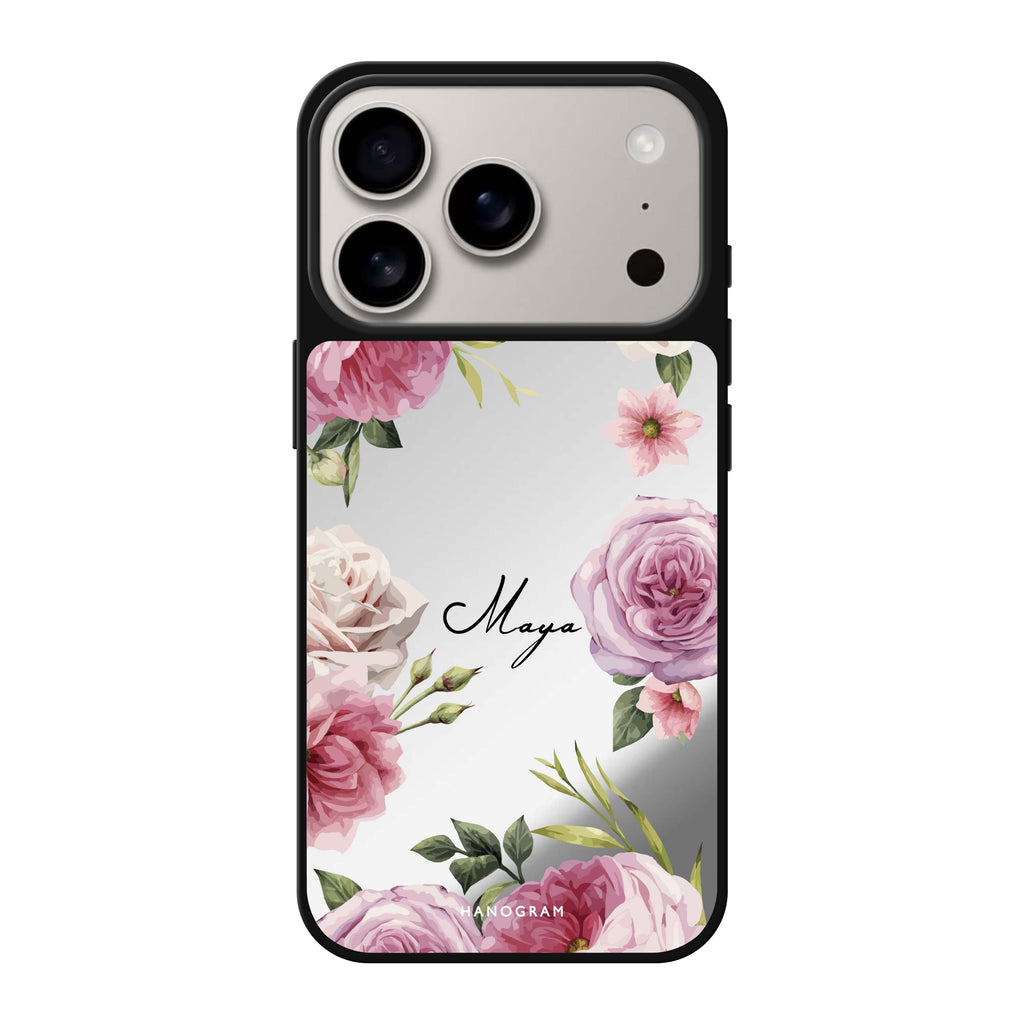 Beautiful Pretty Floral 花卉 iPhone 17 Pro Max 鏡面手機殼主圖
