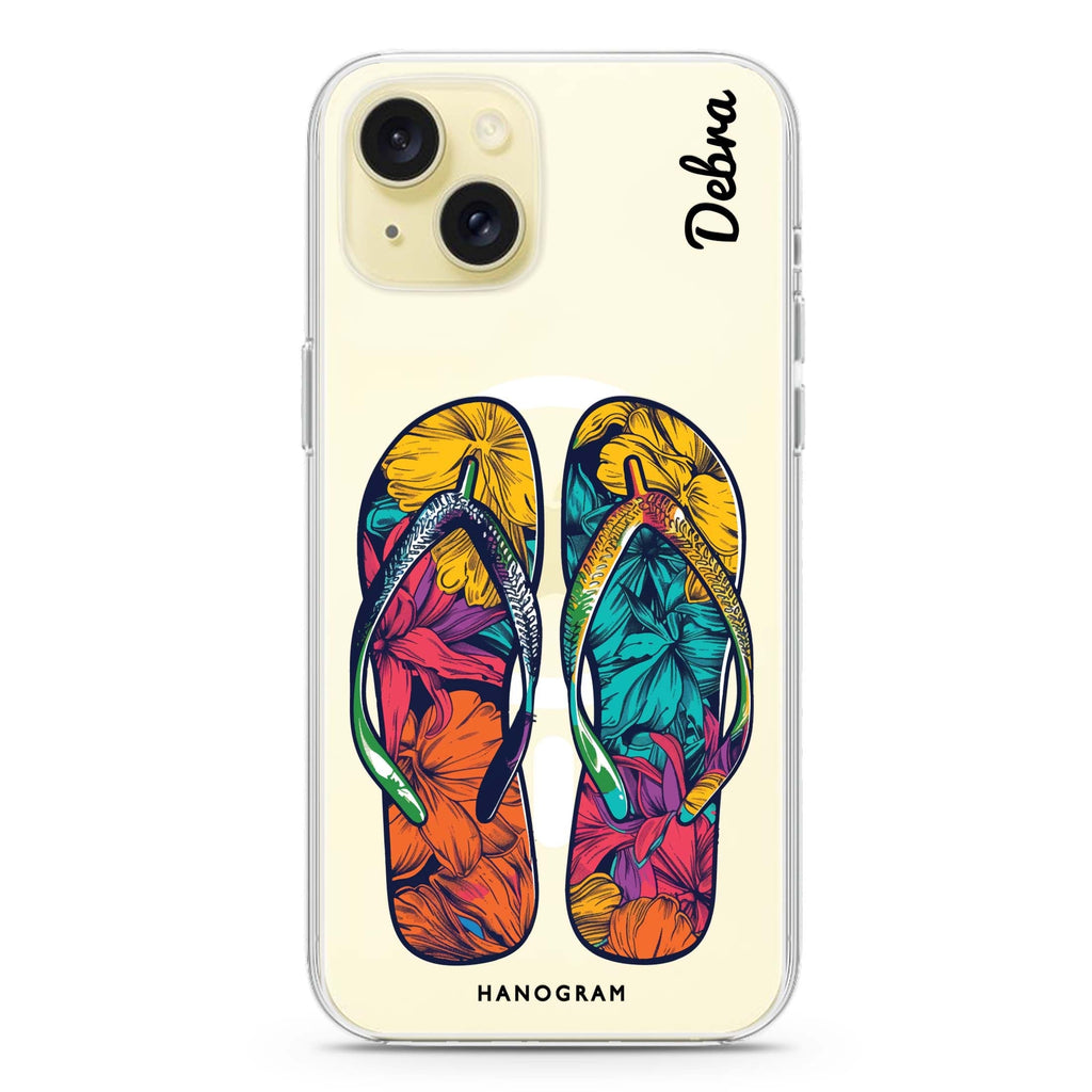 Beach Walkers iPhone 15 Plus Magsafe 兼容水晶透明保護殼