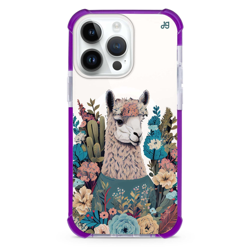 Lama in the garden iPhone Magsafe 兼容超強防摔保護殼