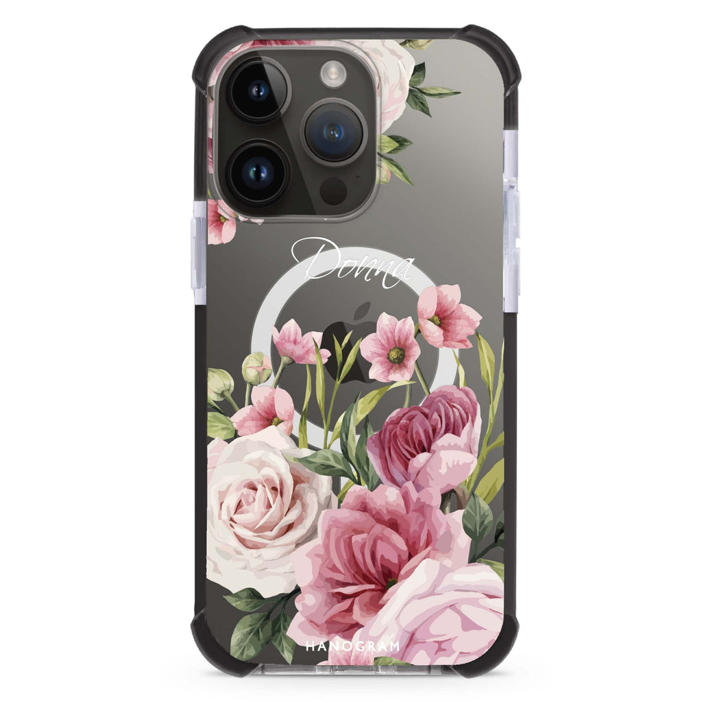 Beautiful Flowers iPhone Magsafe 兼容超強防摔保護殼