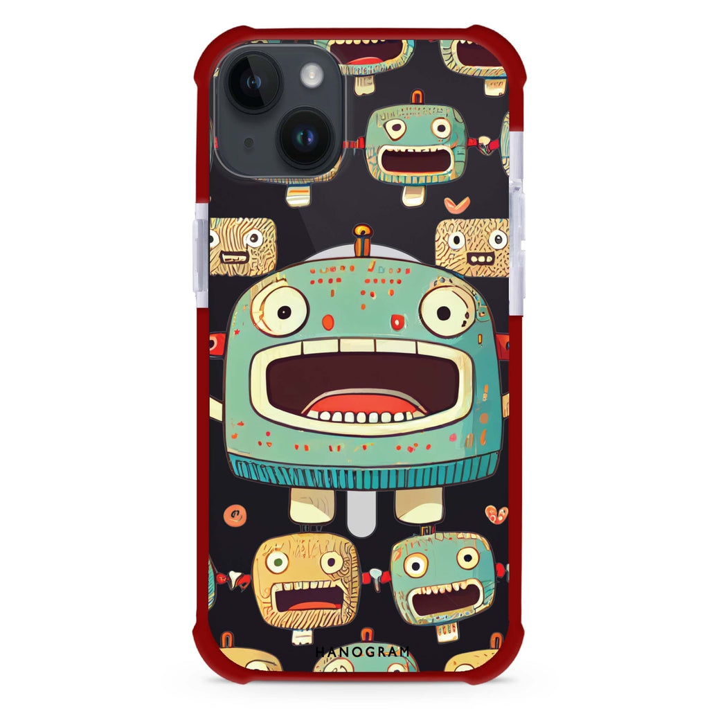 Cute robots iPhone 15 Plus Magsafe 兼容超強防摔保護殼