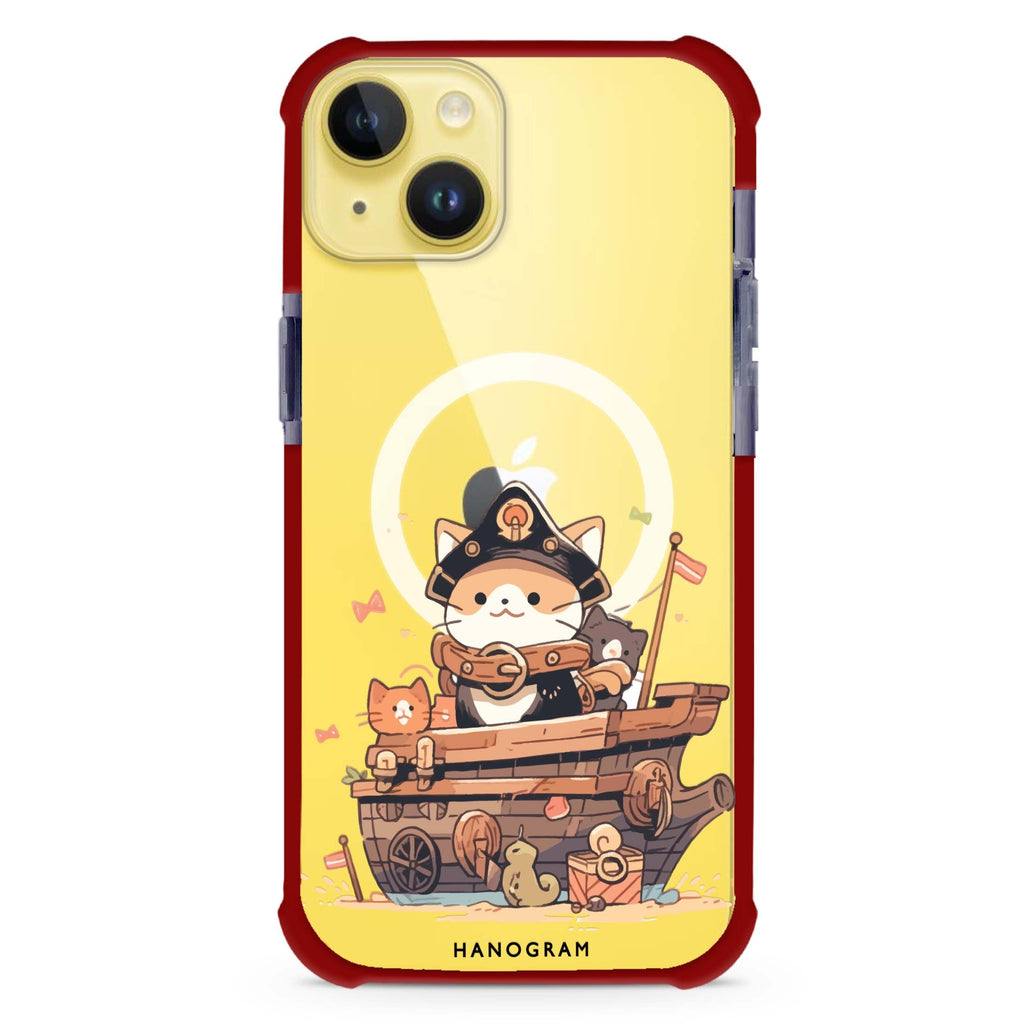 Buccaneer Kitty iPhone 15 Plus Magsafe 兼容超強防摔保護殼