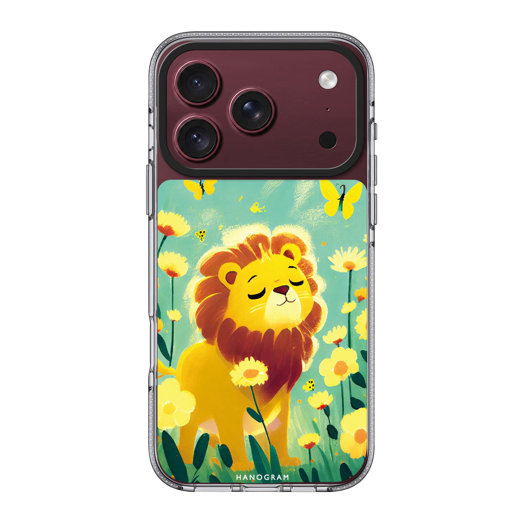 Lion in the garden 水晶透明保護殼
