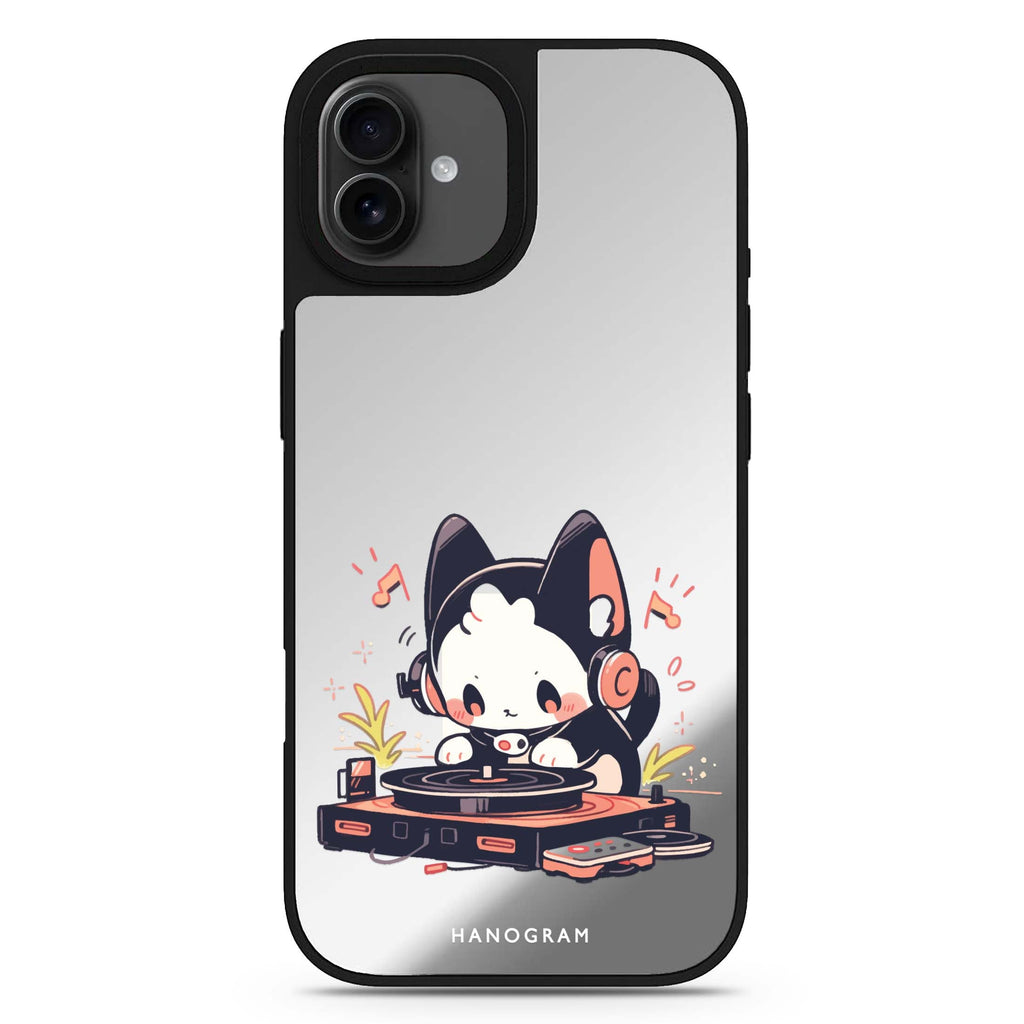 DJ Paws Play iPhone 17 鏡面手機殼 主圖設計