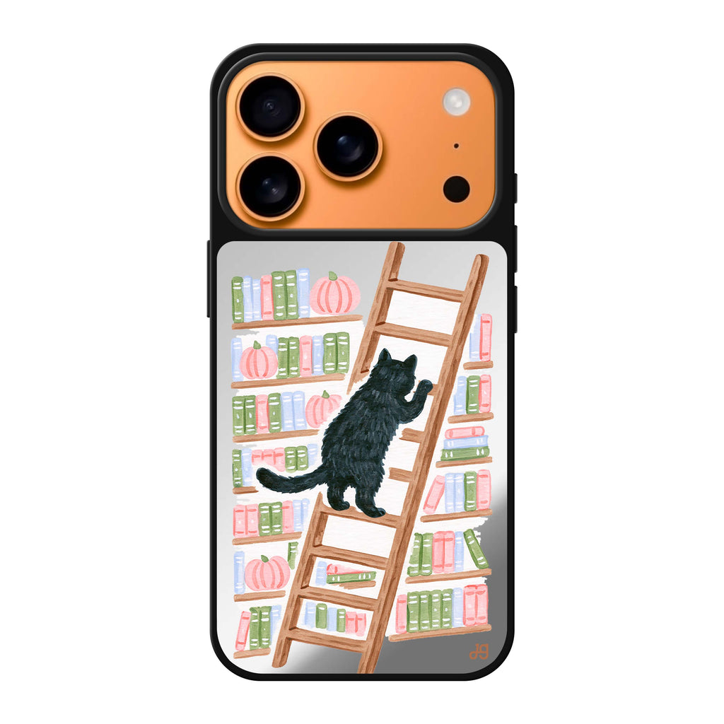 The Library Ladder Cat 鏡面手機殼
