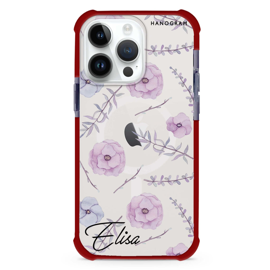 Vibrant Floral iPhone Magsafe 兼容超強防摔保護殼