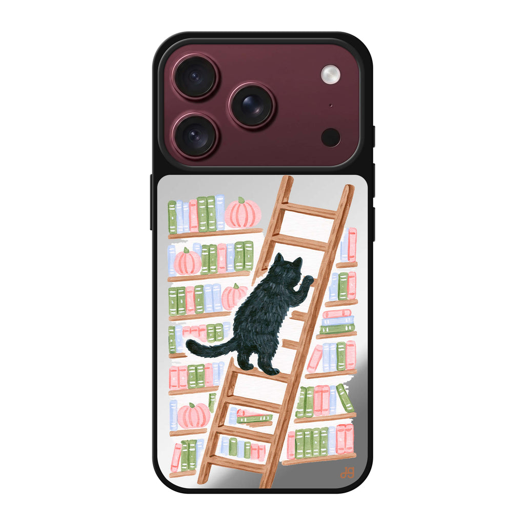 The Library Ladder Cat 鏡面手機殼