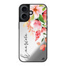 Reflective iPhone 16 Mirror Case –Watercolor Blossom Design