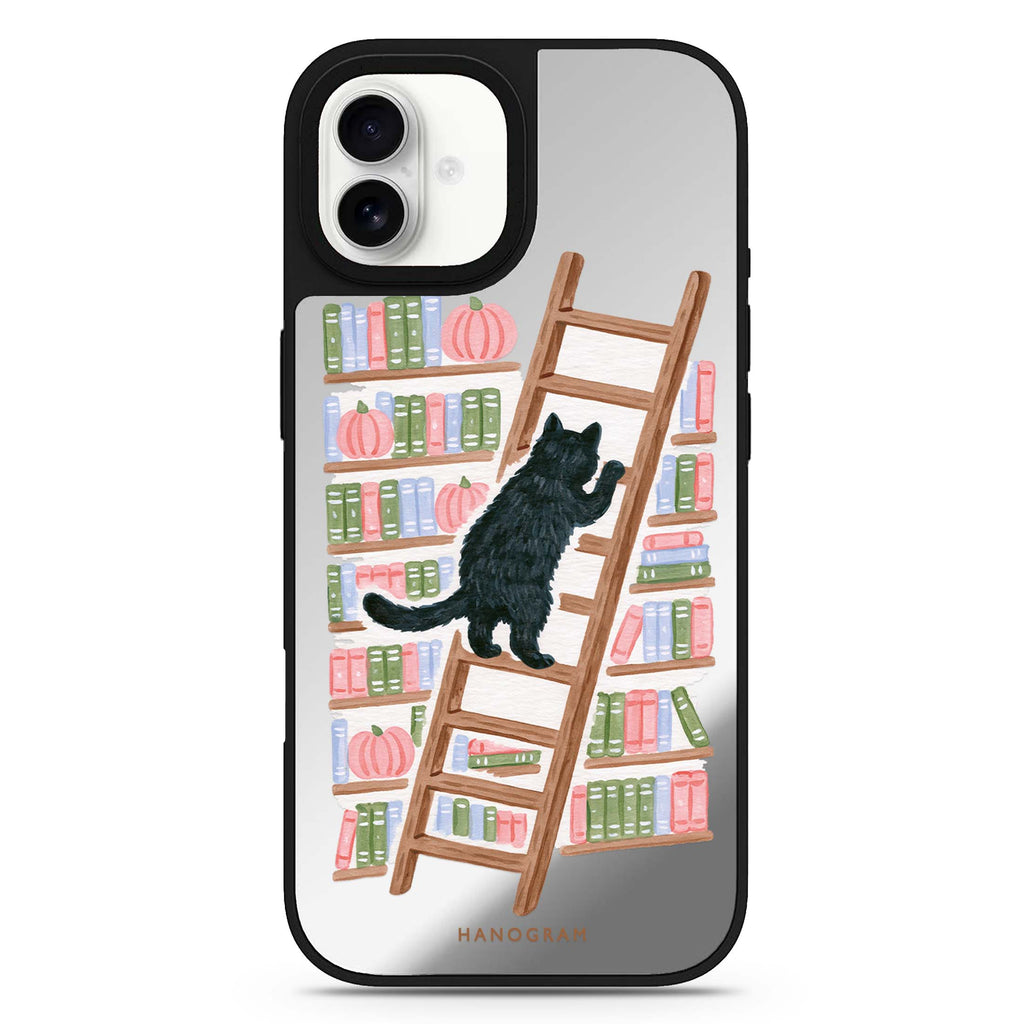 The Library Ladder Cat 鏡面手機殼