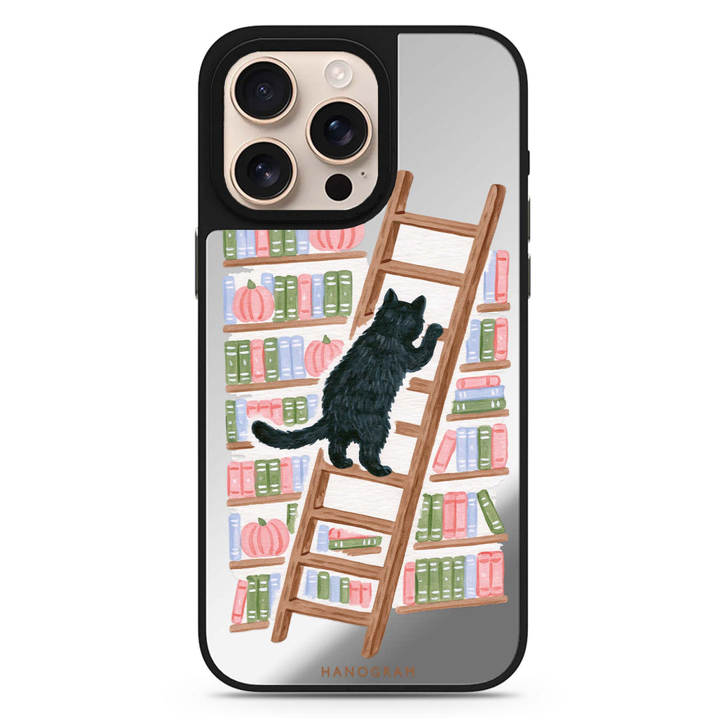 The Library Ladder Cat 鏡面手機殼