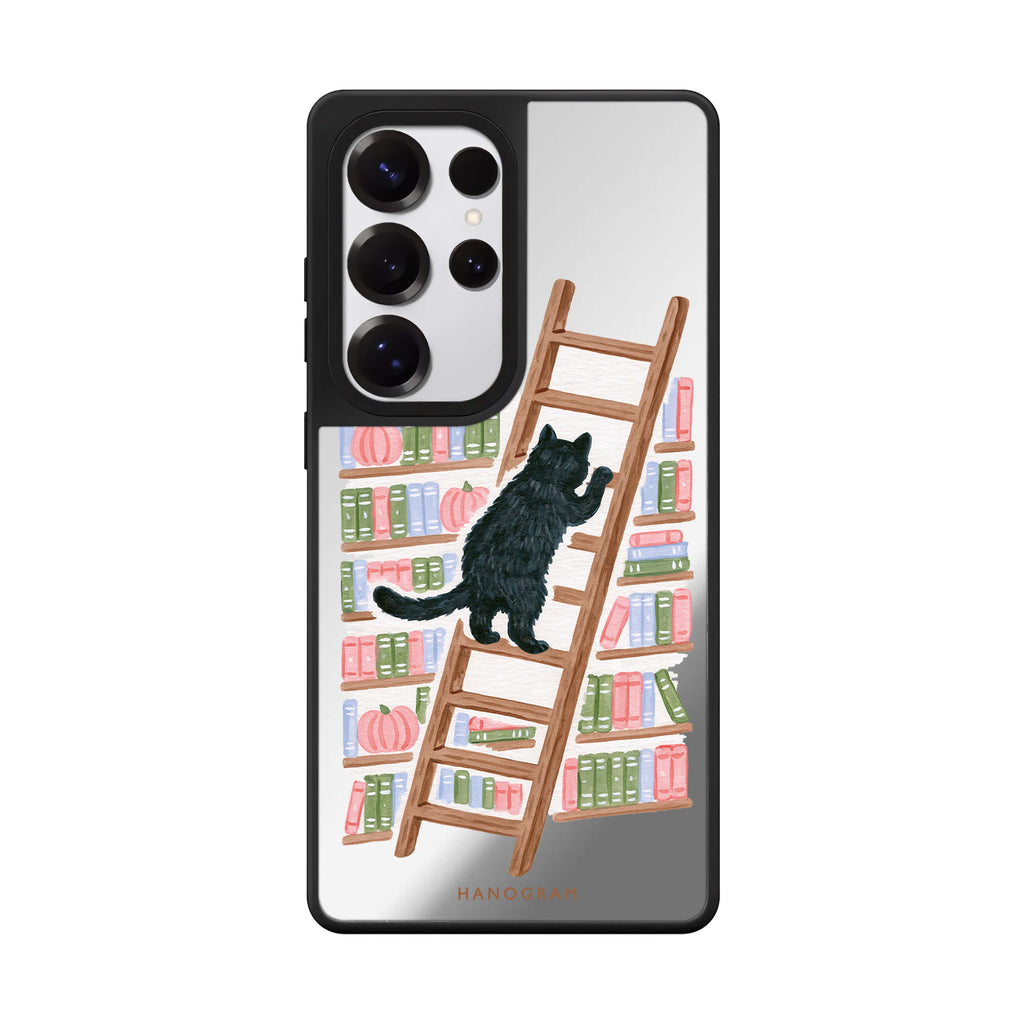 The Library Ladder Cat Samsung Galaxy 鏡面手機殼