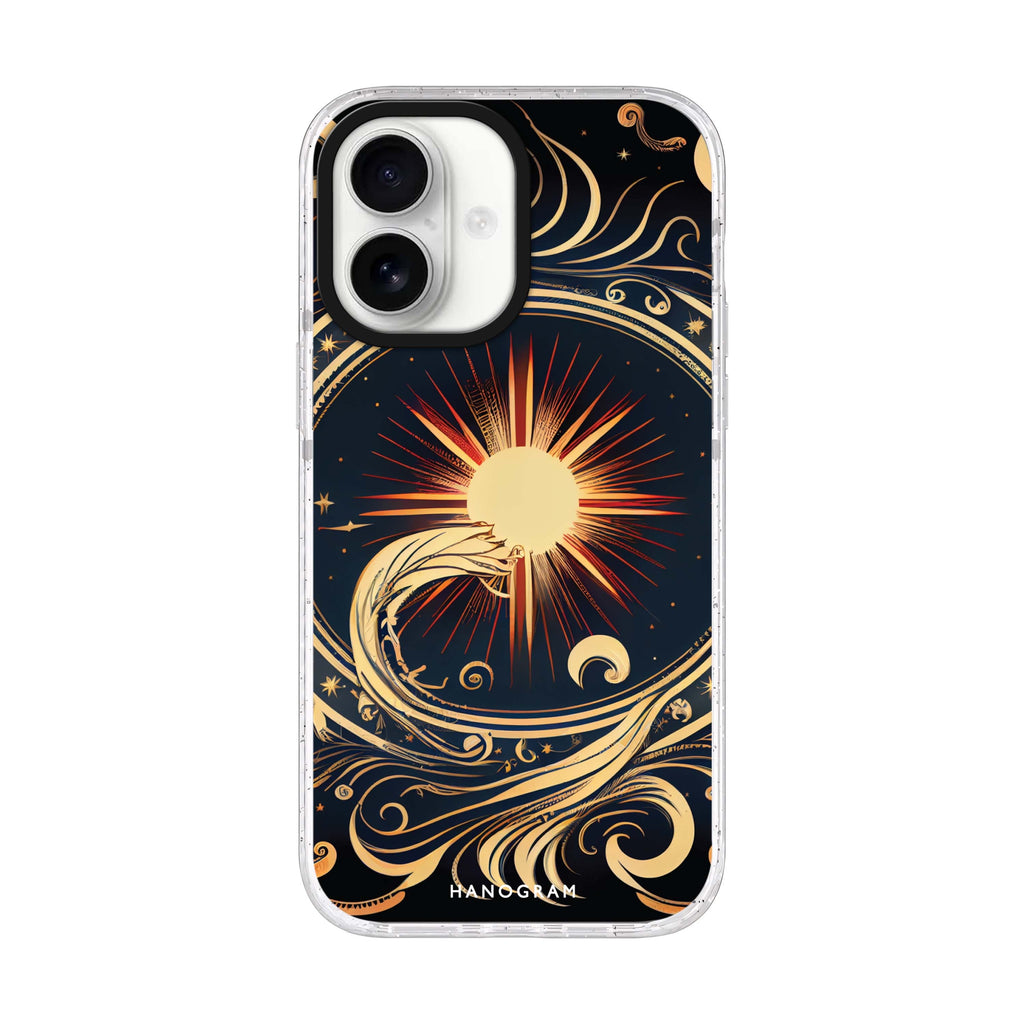 Magic Sun iPhone 17 水晶透明保護殼正面展示