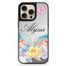 Butterfly and Abloom Rose 鏡面手機殼