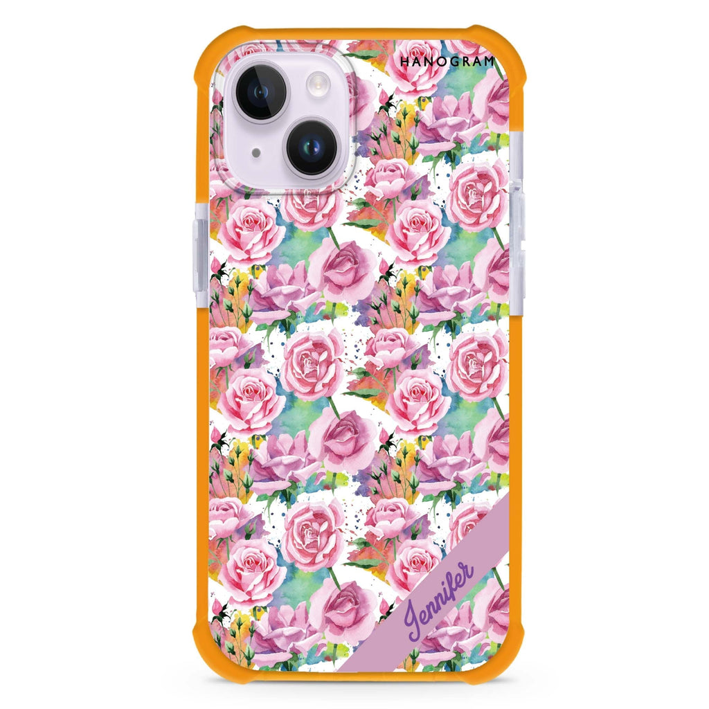 Colorful Rose iPhone 15 Plus Magsafe 兼容超強防摔保護殼