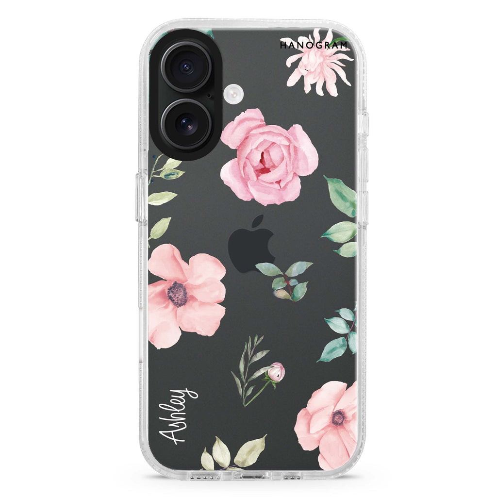 Rose Flower 水晶透明保護殼