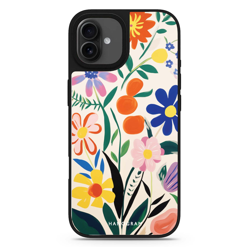 Petal Palette iPhone 17 花卉鏡面手機殼 主圖設計