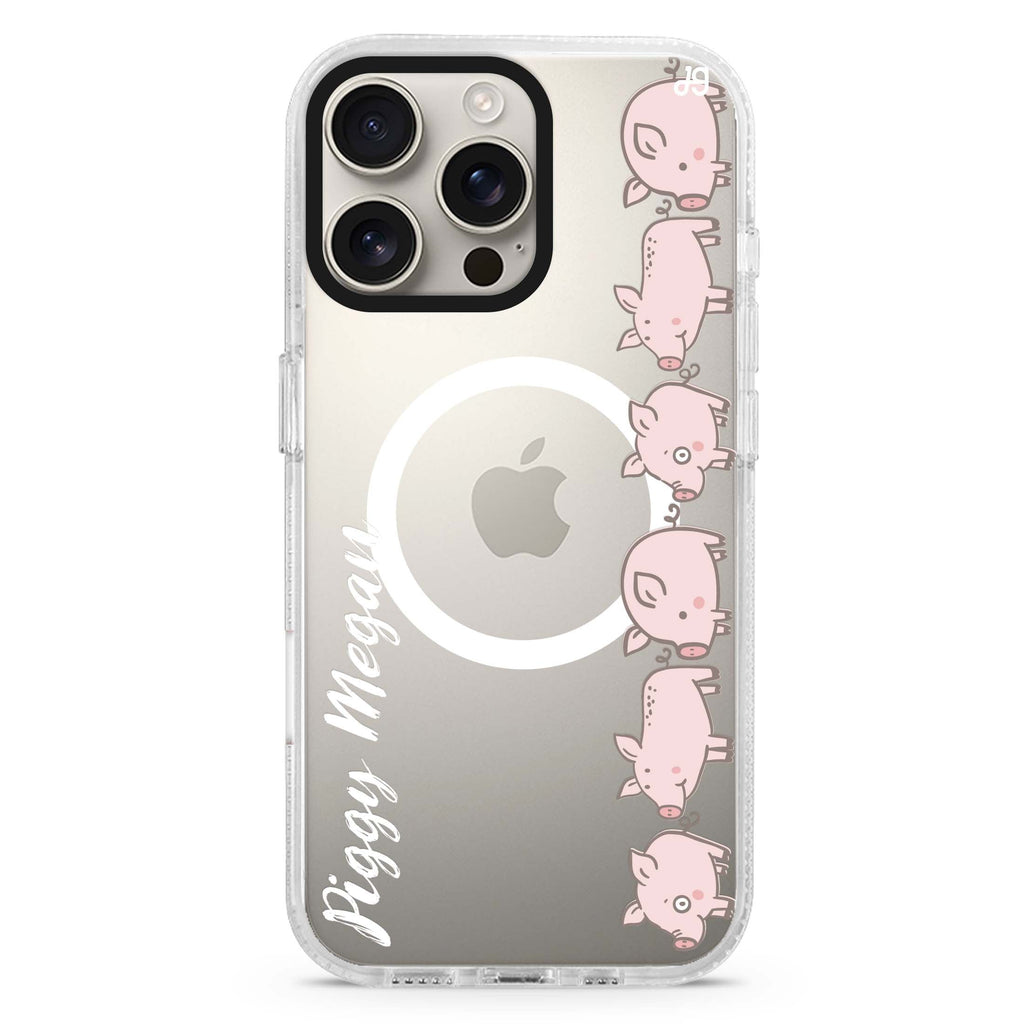 Piggy Corps Magsafe 兼容水晶透明保護殼