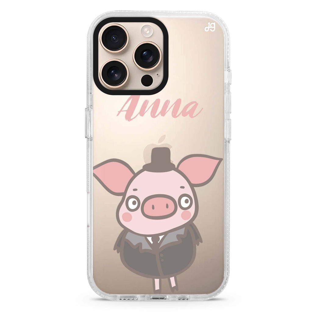 Funny Piggy iPhone 16 Pro & 16 Pro Max Case - Personalized and Stylish Protection