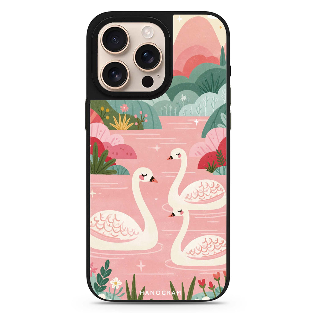 Rosewater Swan Kingdom 鏡面手機殼