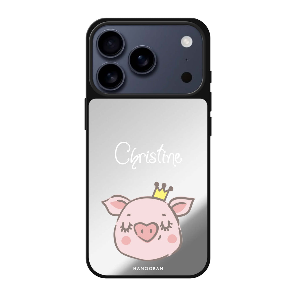 Piggy Queen 小豬 iPhone 17 Pro Max 鏡面手機殼主圖