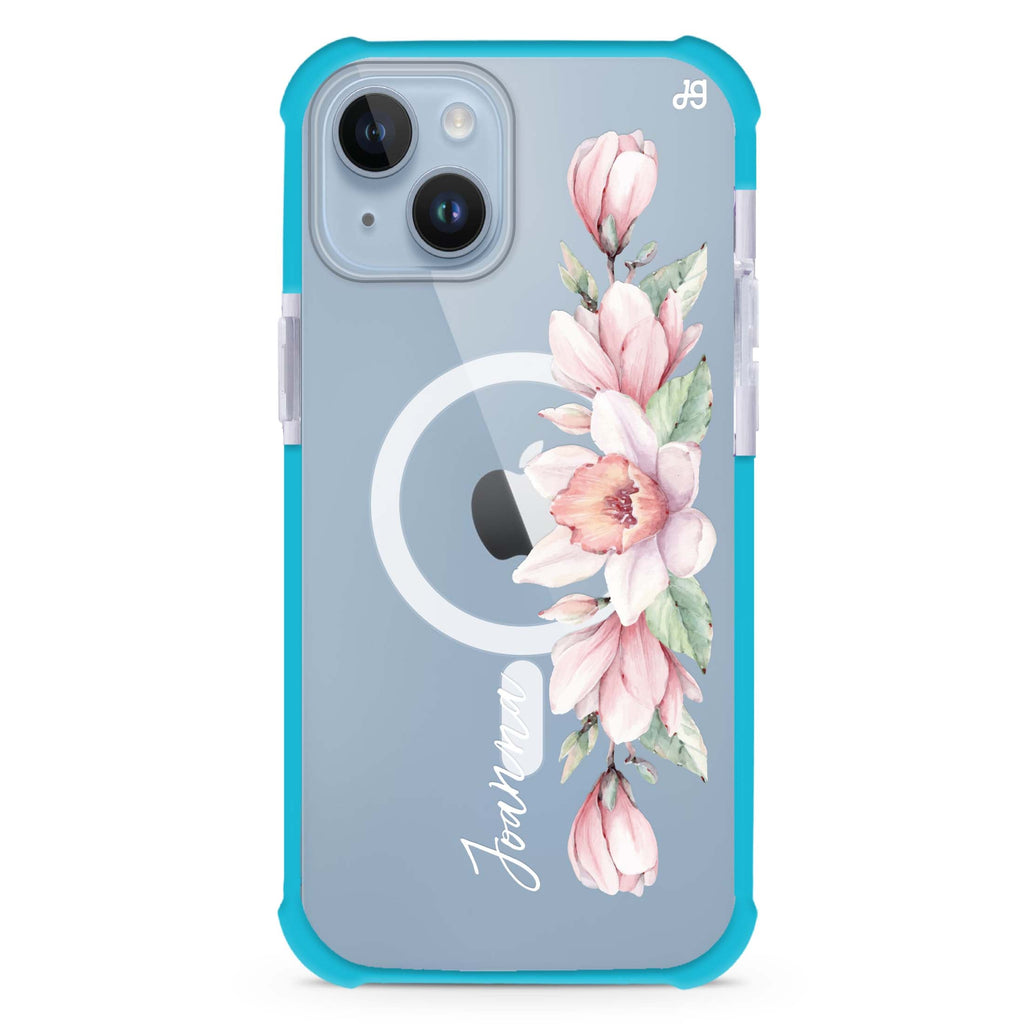 Floral and Me iPhone 15 Plus Magsafe 兼容超強防摔保護殼
