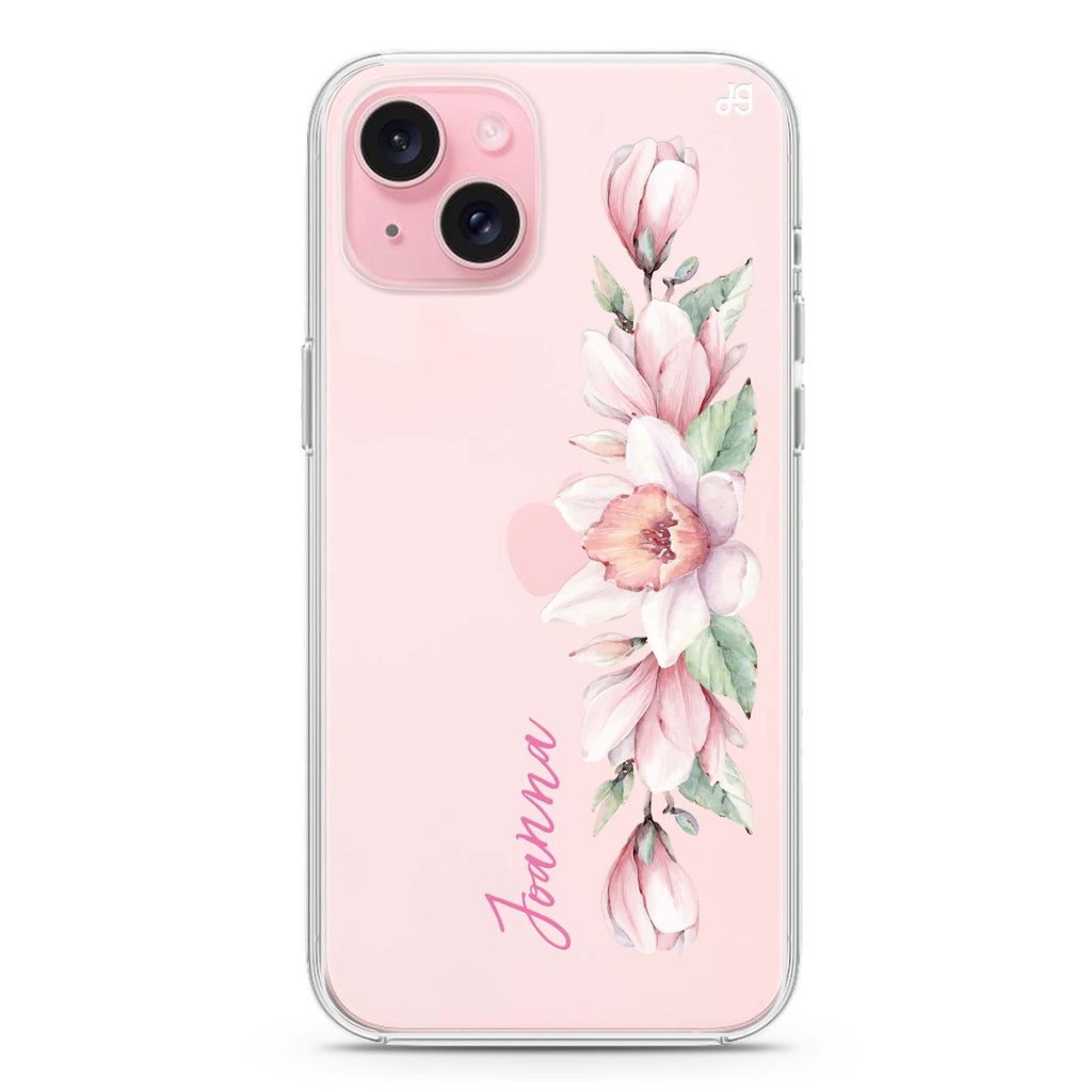 Floral and Me iPhone 15 plus 水晶透明保護殼