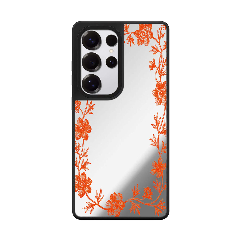 Saffron Vine Frame Samsung Galaxy 鏡面手機殼